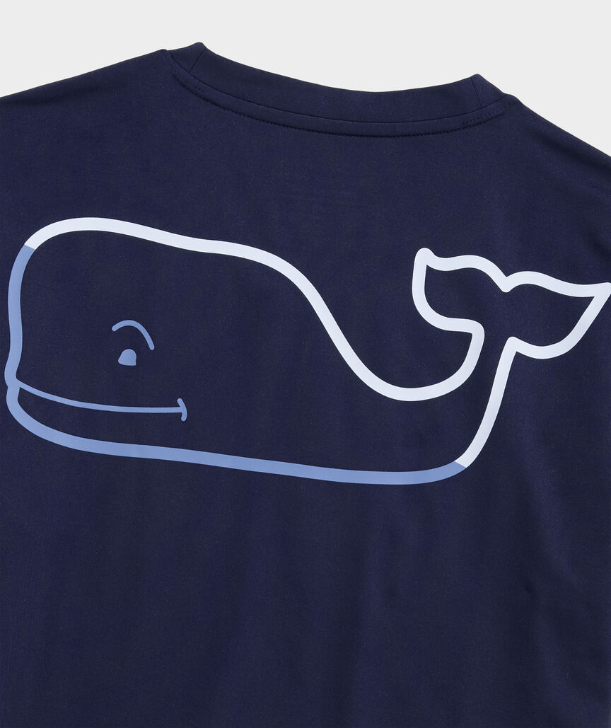 Boys' Performance Burgee Whale Short-Sleeve Harbor Sun Tee