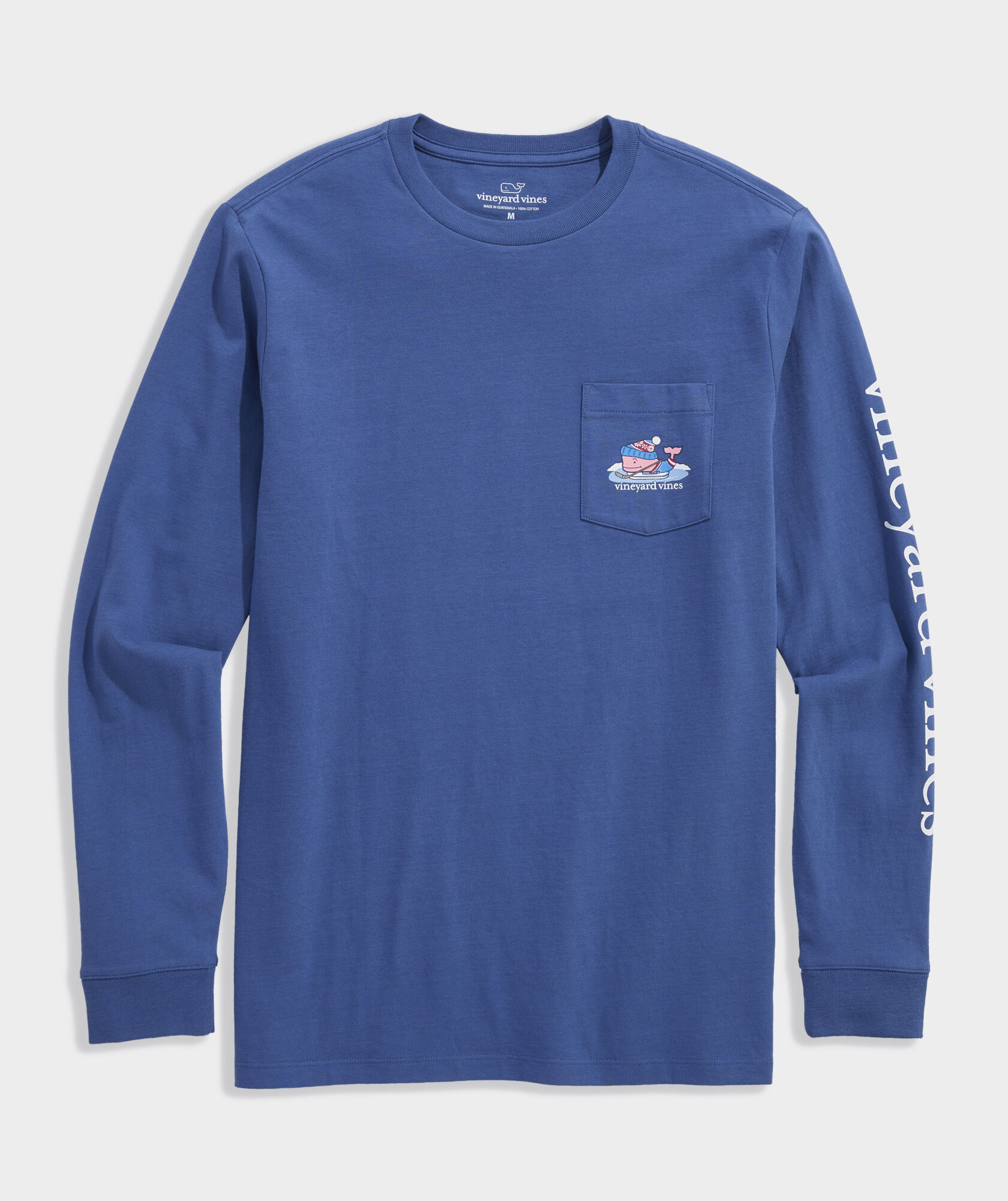 Pond Hockey Whale Long-Sleeve Pocket Tee