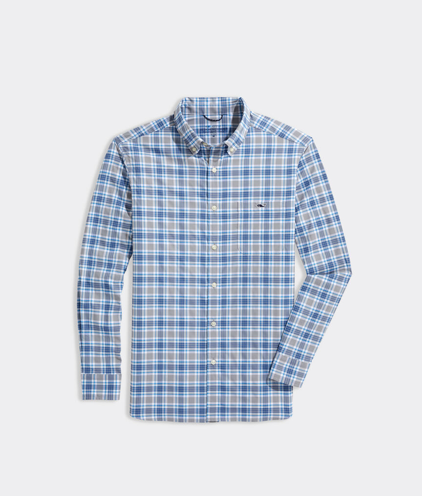On-The-Go Nylon Plaid Shirt