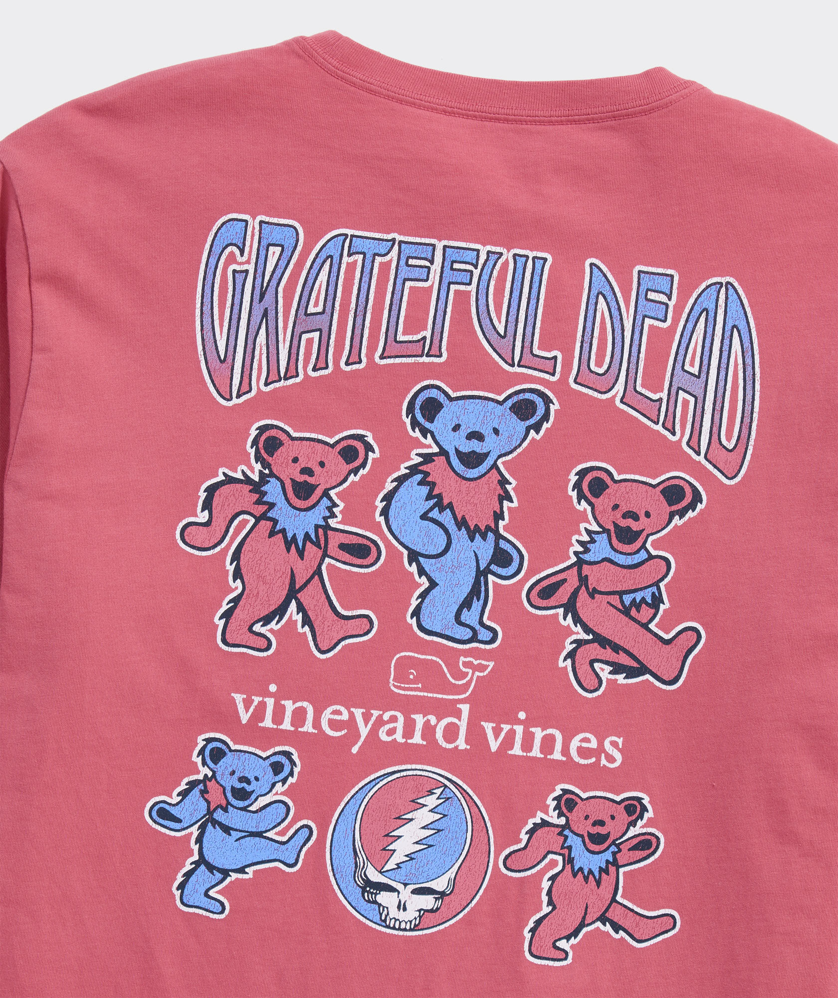 Grateful Dead x vineyard vines Red, White & Blue Bears Long-Sleeve Pocket Tee