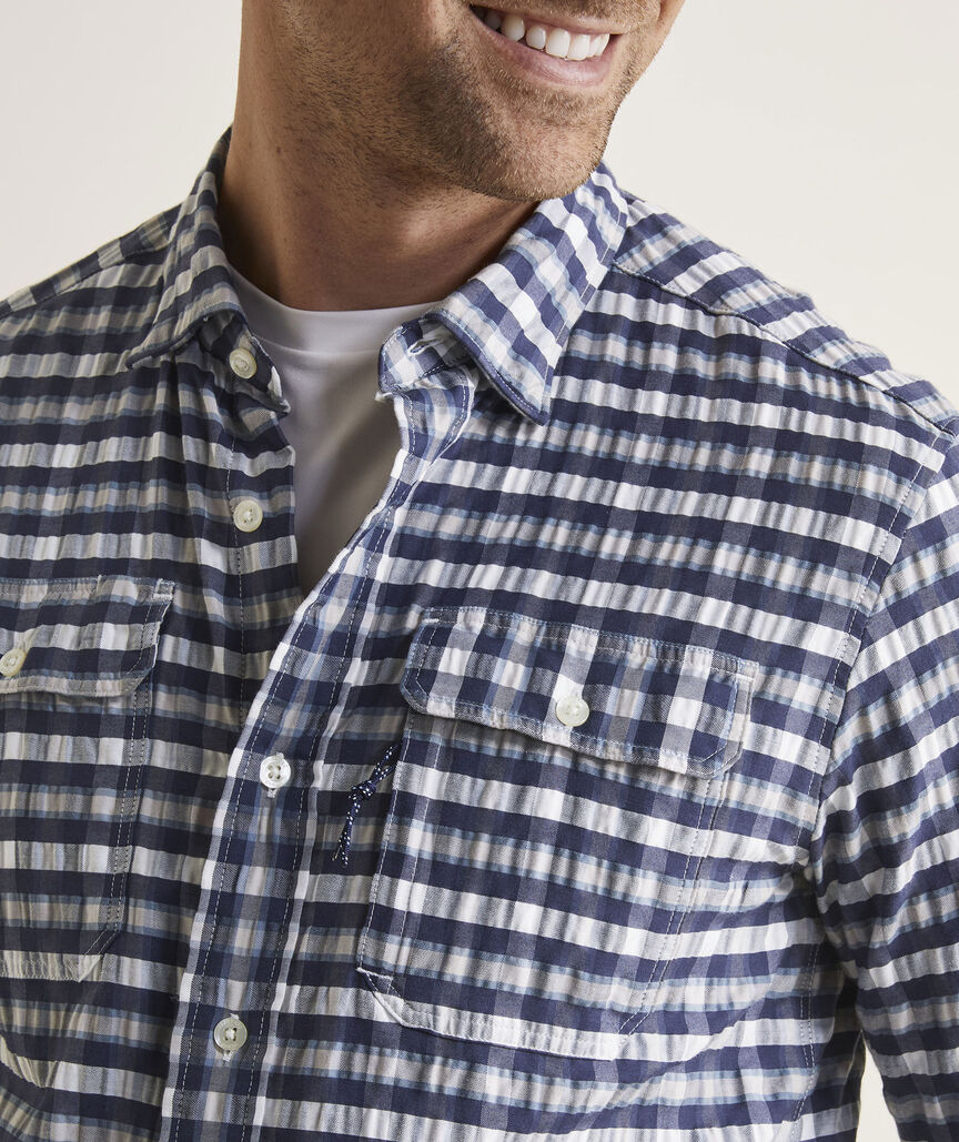 Seersucker Performance Harbor Shirt