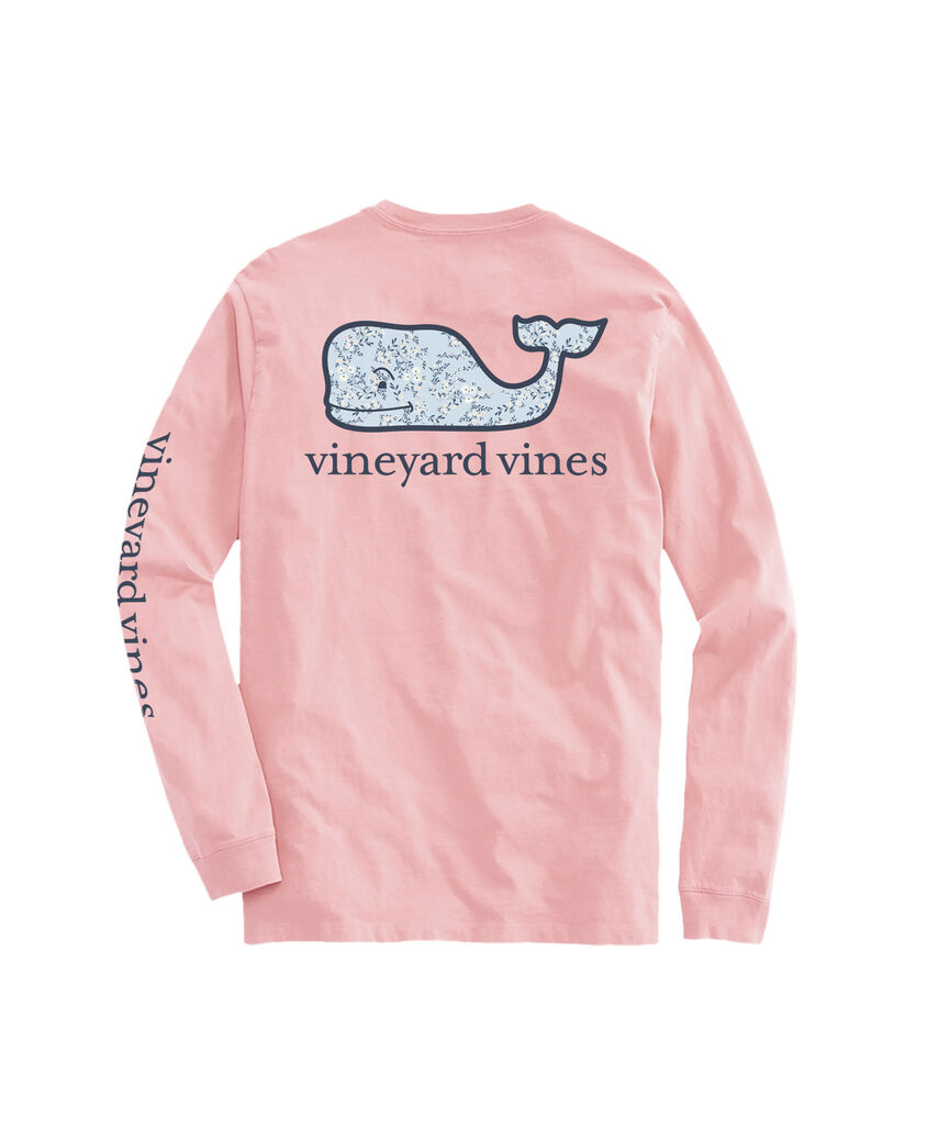 OUTLET Flurra Floral Whale Long-Sleeve Pocket Tee
