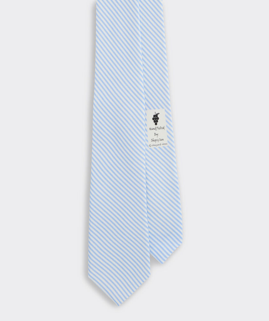 Boys' Vineyard Seersucker Printed Tie