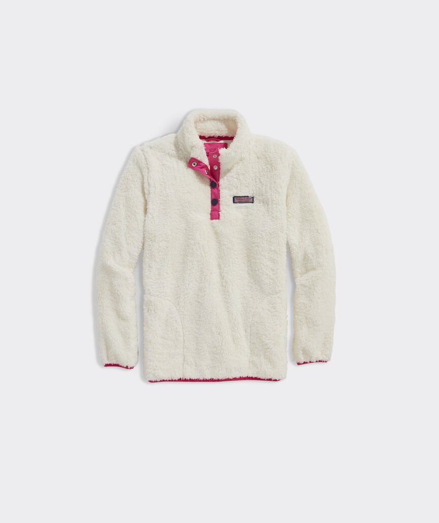 Girls' Teddy Snap Placket Pull-Over