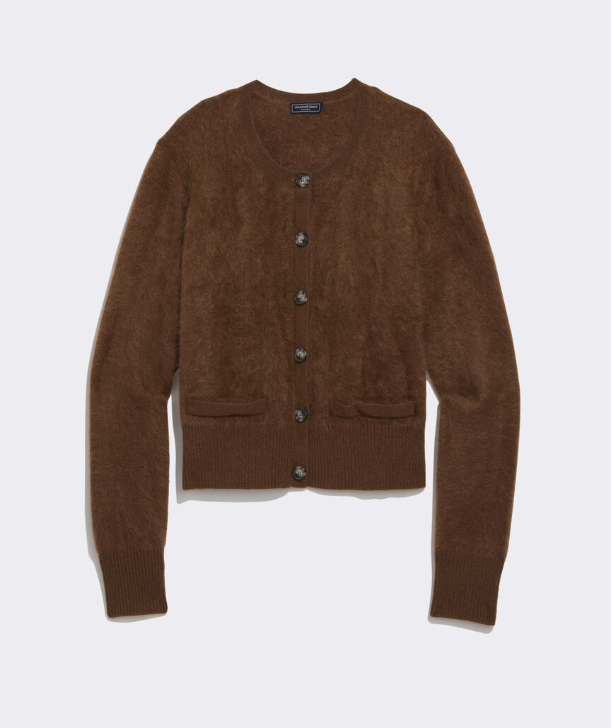 Brushed Cashmere Cardigan