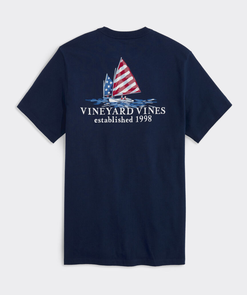 Americana Sails Short-Sleeve Pocket Tee