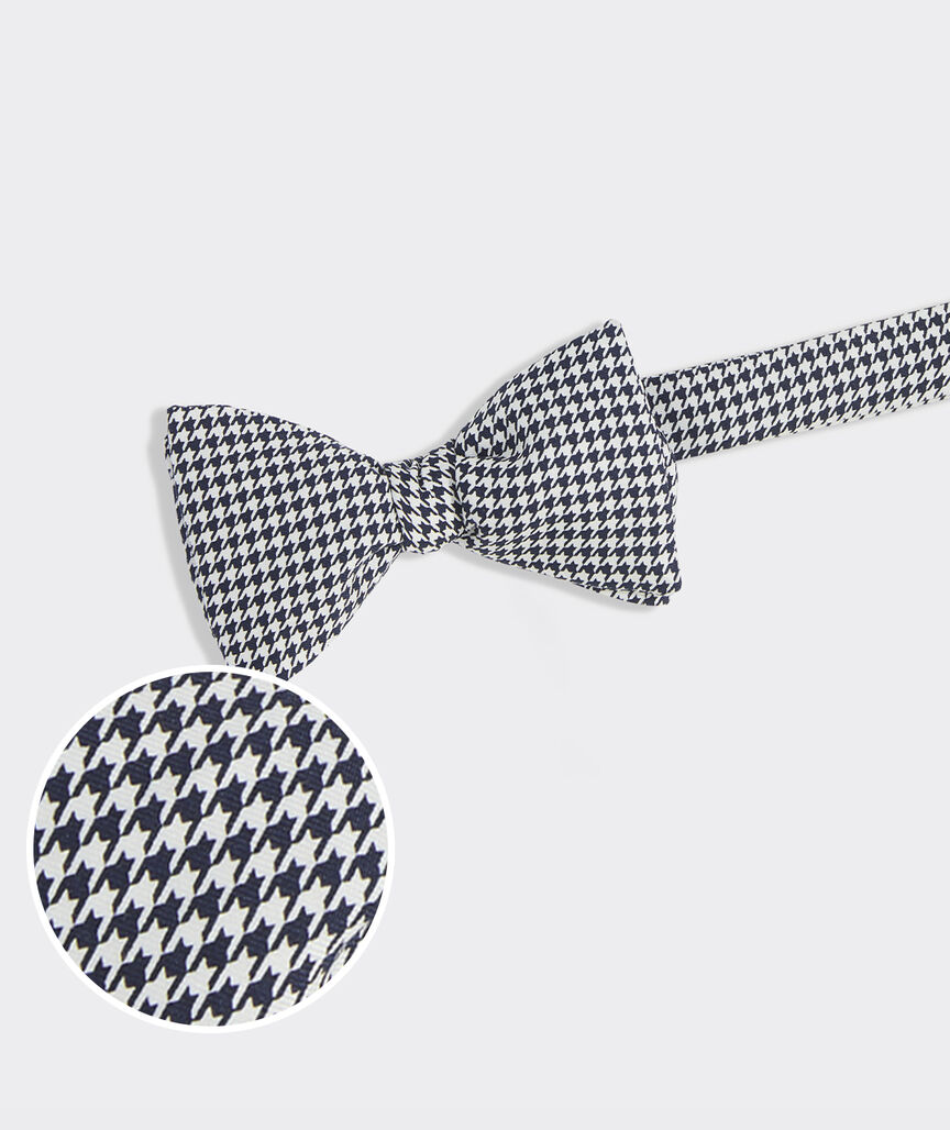 Houndstooth Silk Bow Tie