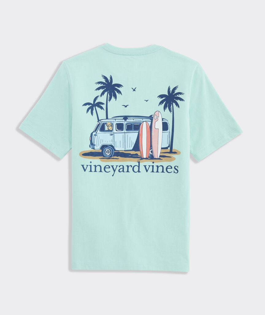 Boys' Pup And Surf Van Short-Sleeve Pocket Tee