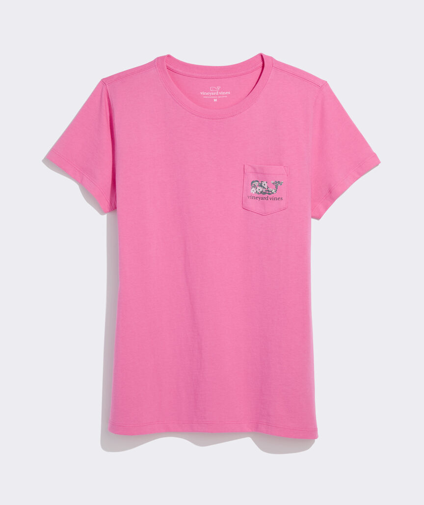 Magnolia Block Print Dynamic Whale Short-Sleeve Pocket Tee