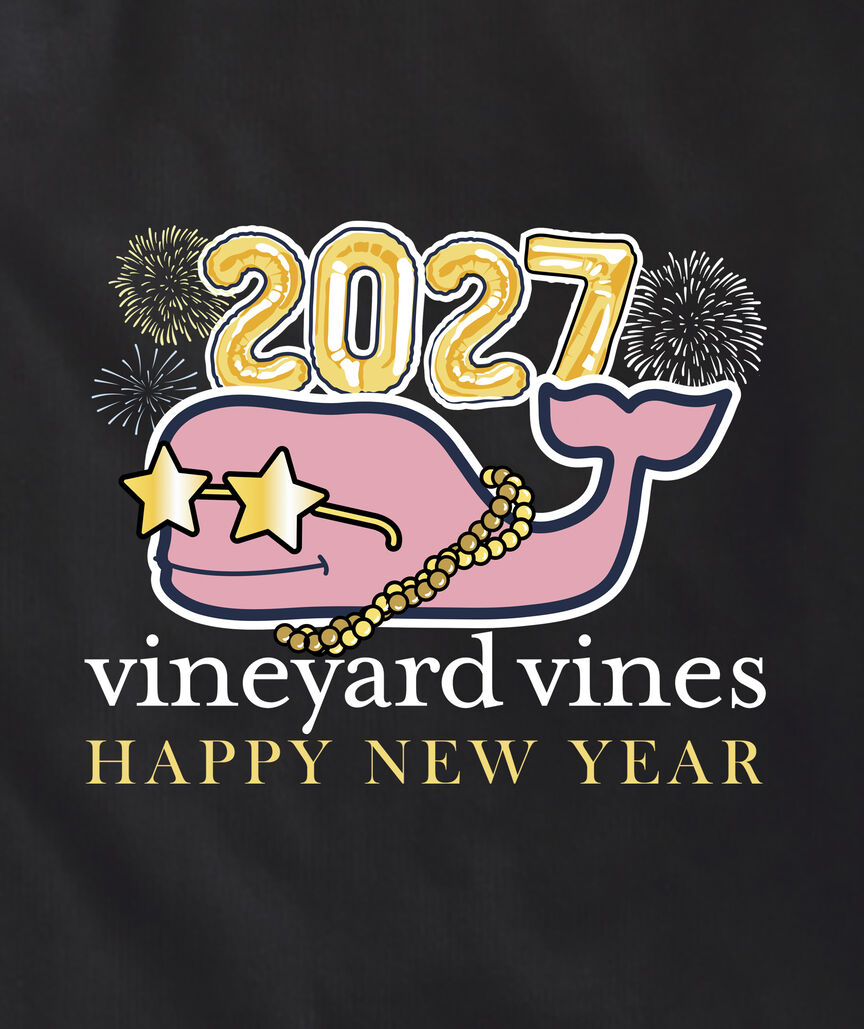 OUTLET Boys' New Year's Eve 2027 Whale Long-Sleeve Pocket Tee
