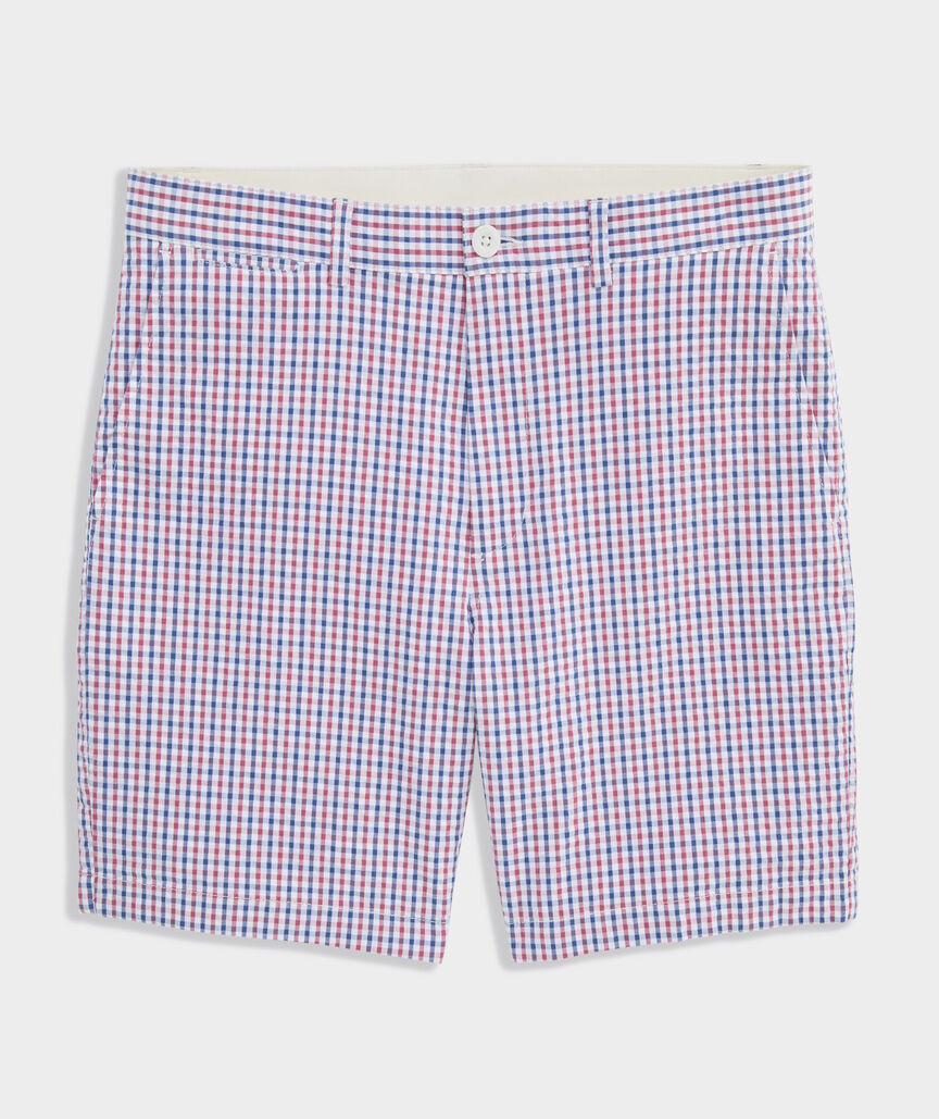 7 Inch Gingham Seersucker Chilmark Chino Shorts