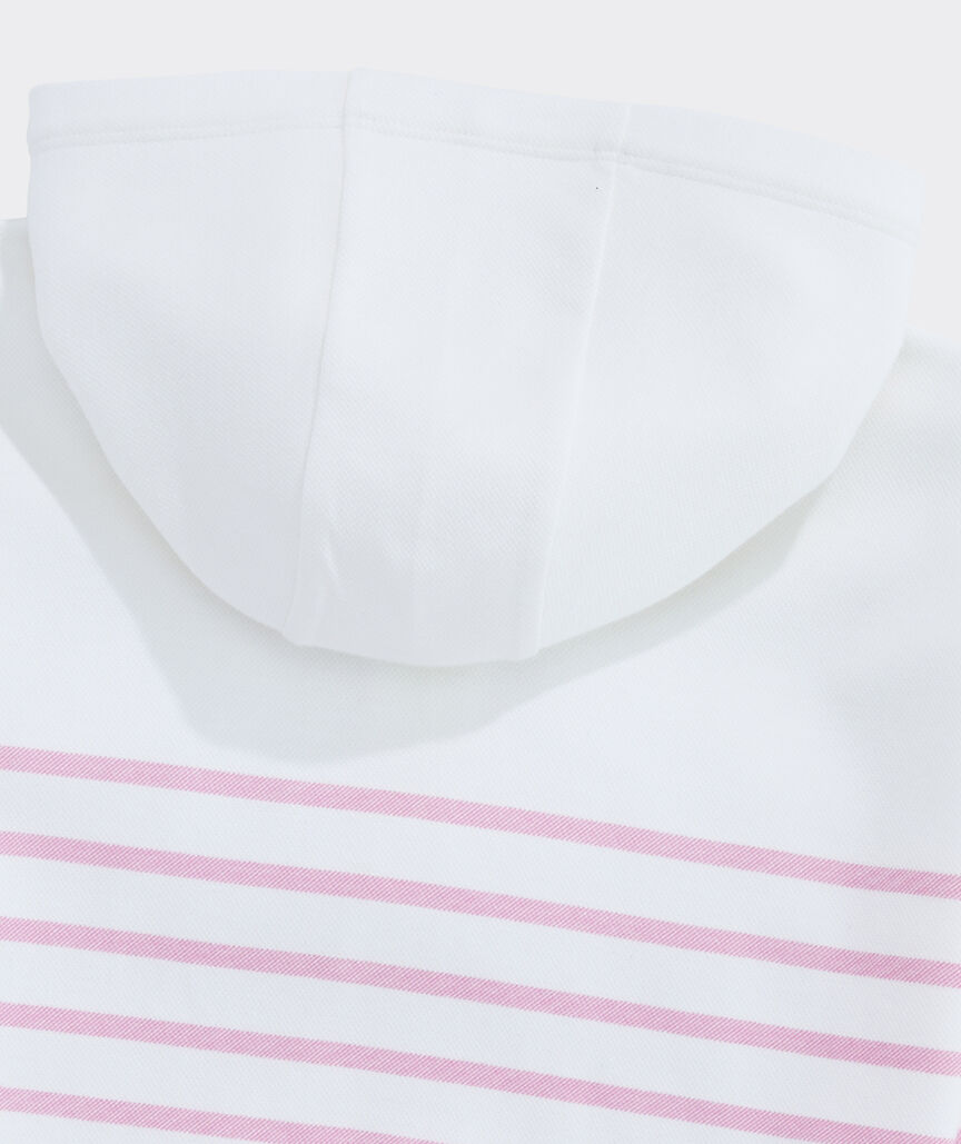 Girls' Striped Saltwater Quarter-Zip Hoodie