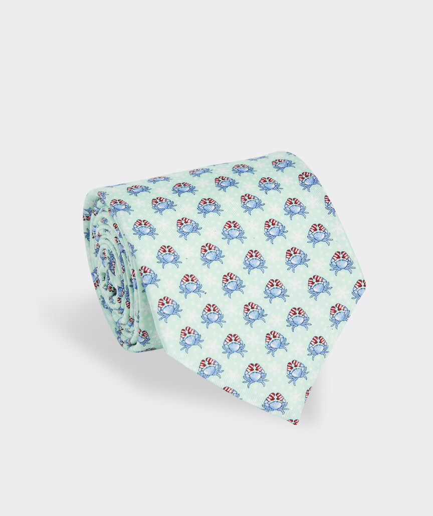 Snow Crab Printed Tie