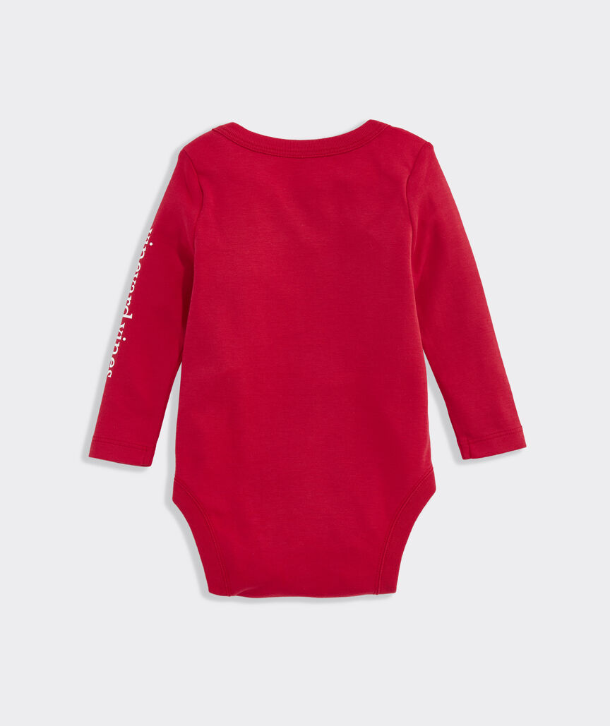 Baby Santa Whale & Presents Long-Sleeve Bodysuit