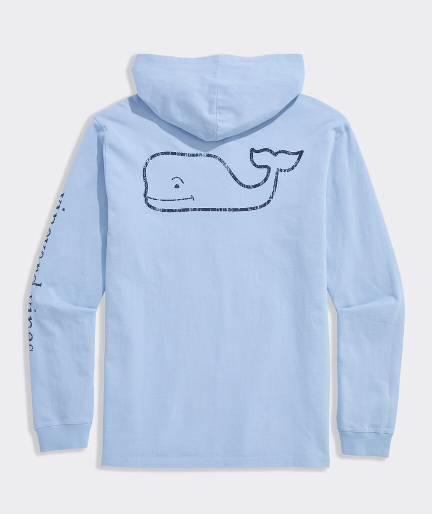 Vintage Whale Long-Sleeve Hoodie Tee