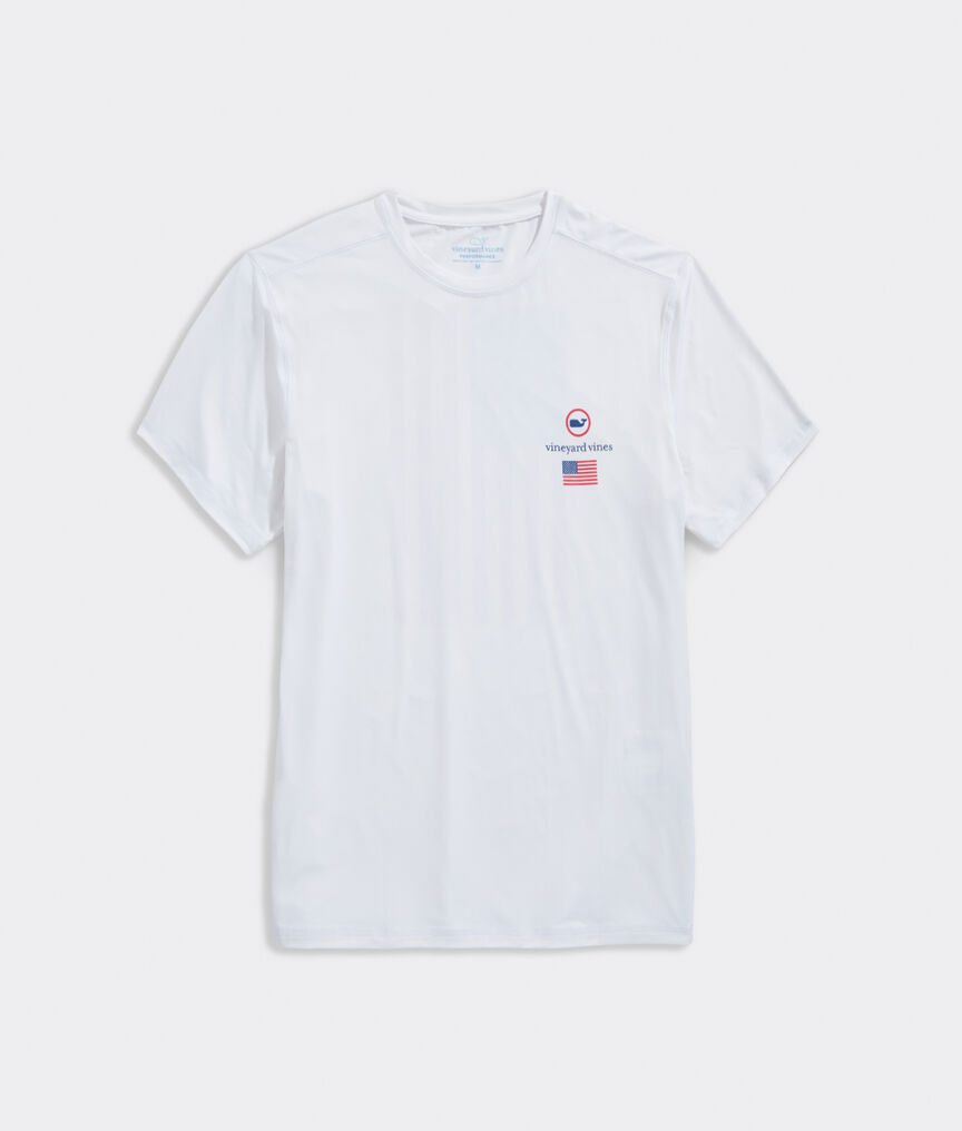 American Flag Short-Sleeve Harbor Performance Tee