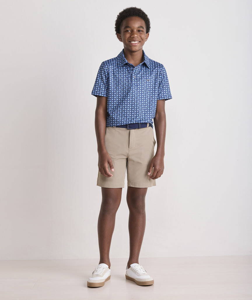 Boys' Performance Printed Sankaty Polo