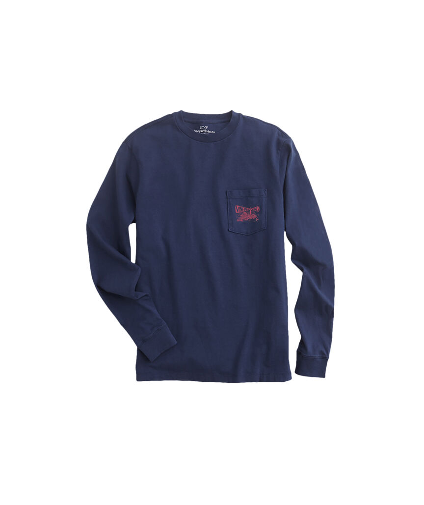 OUTLET Lighthouse At Dusk Long-Sleeve Pocket Tee