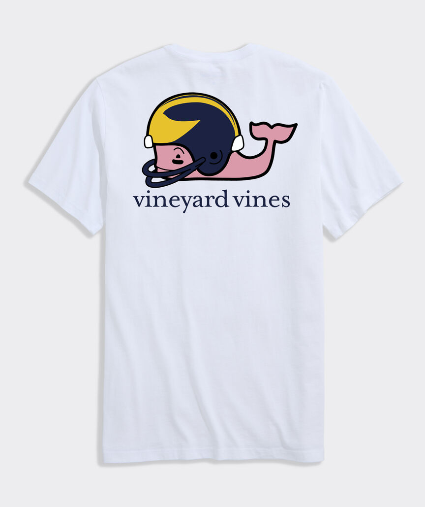 University of Michigan Football Whale Short-Sleeve Pocket Tee
