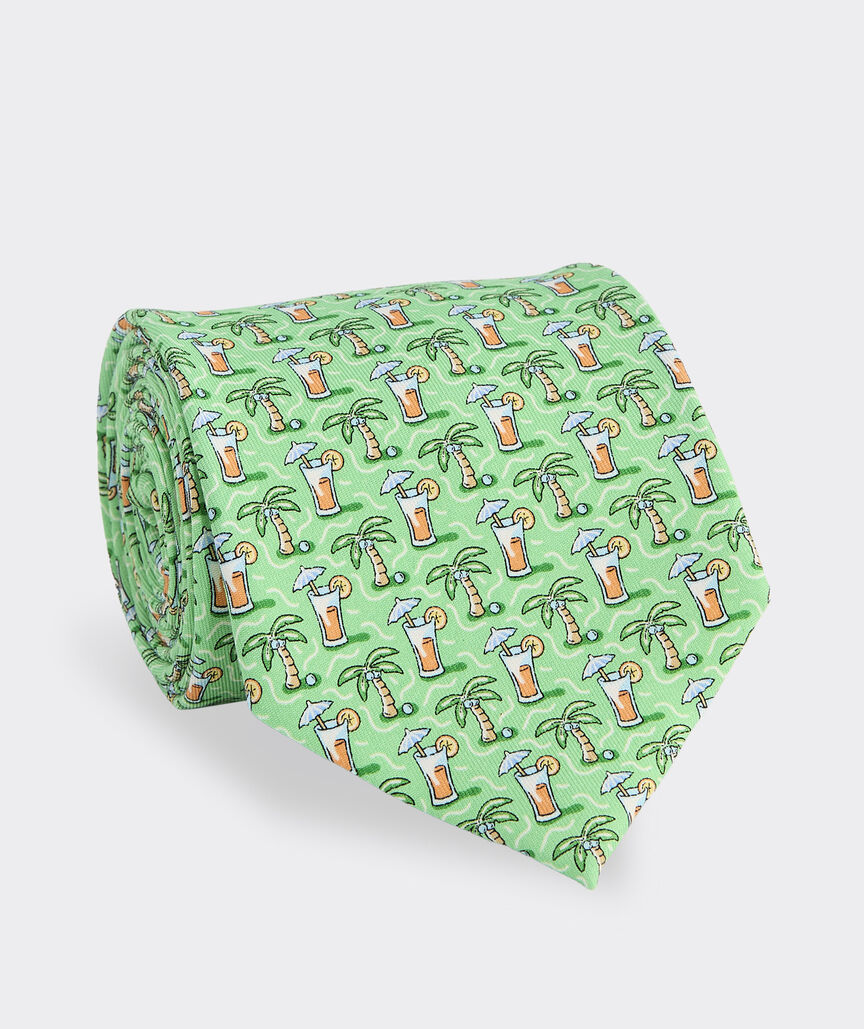 Palm & Drink Silk Tie