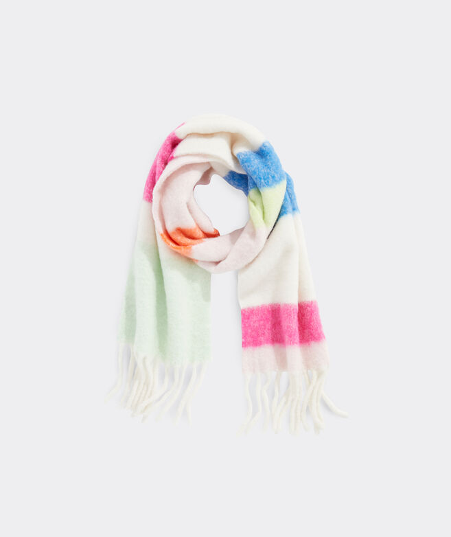 Colorblock Brushed Woven Scarf