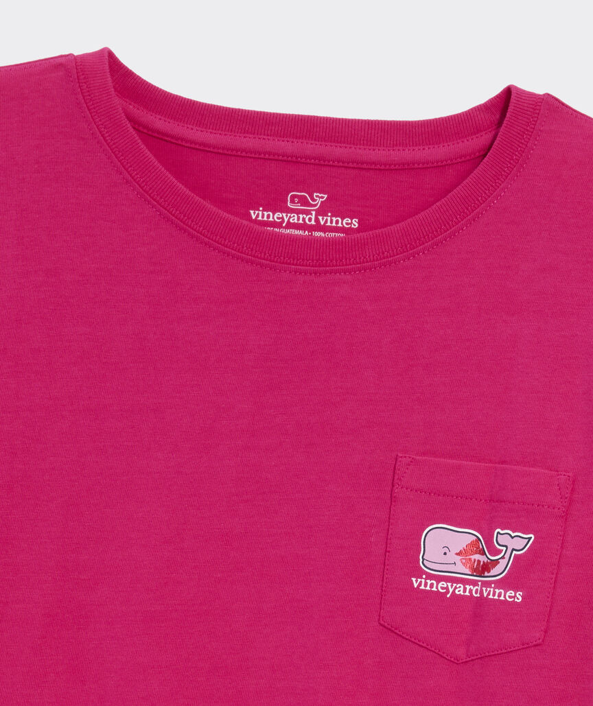 Women's Kissed All-Over Whale Long-Sleeve Pocket Tee