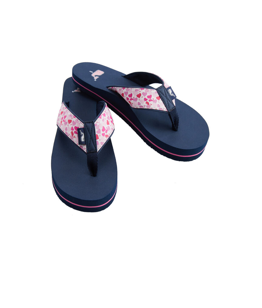Valentines Day Whale Classic Flip Flops
