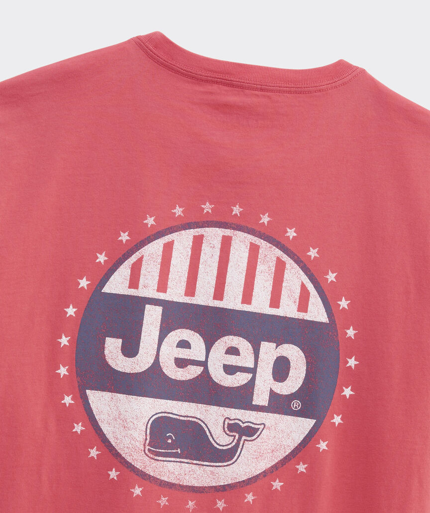 Jeep Collection Circle Whale Short-Sleeve Pocket Tee