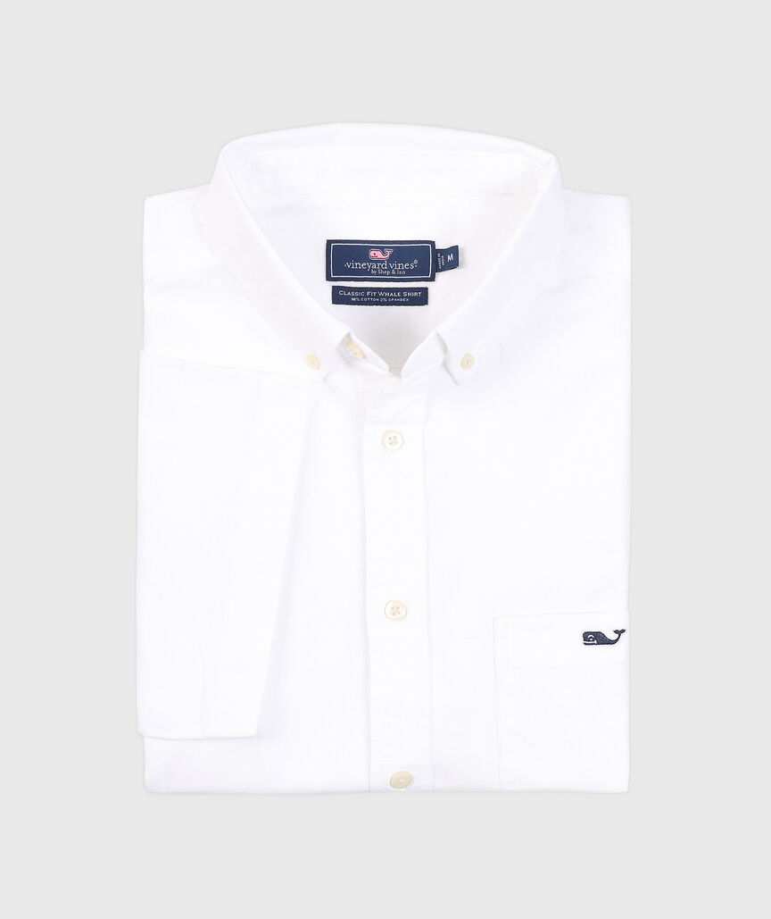 OUTLET Short-Sleeve Oxford Shirt