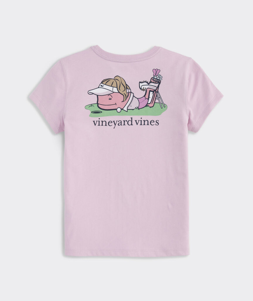 Girls' Golf Whale Short-Sleeve Pocket Tee