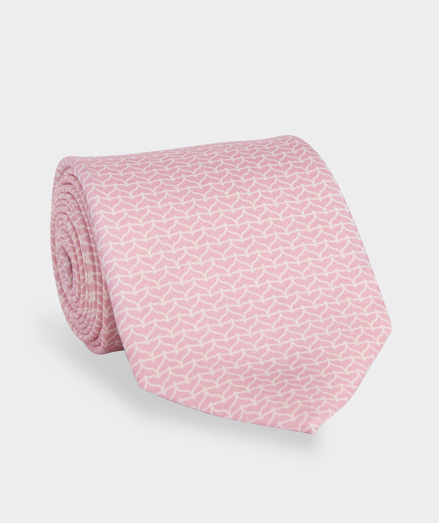 Whale Tail Geo Printed Tie