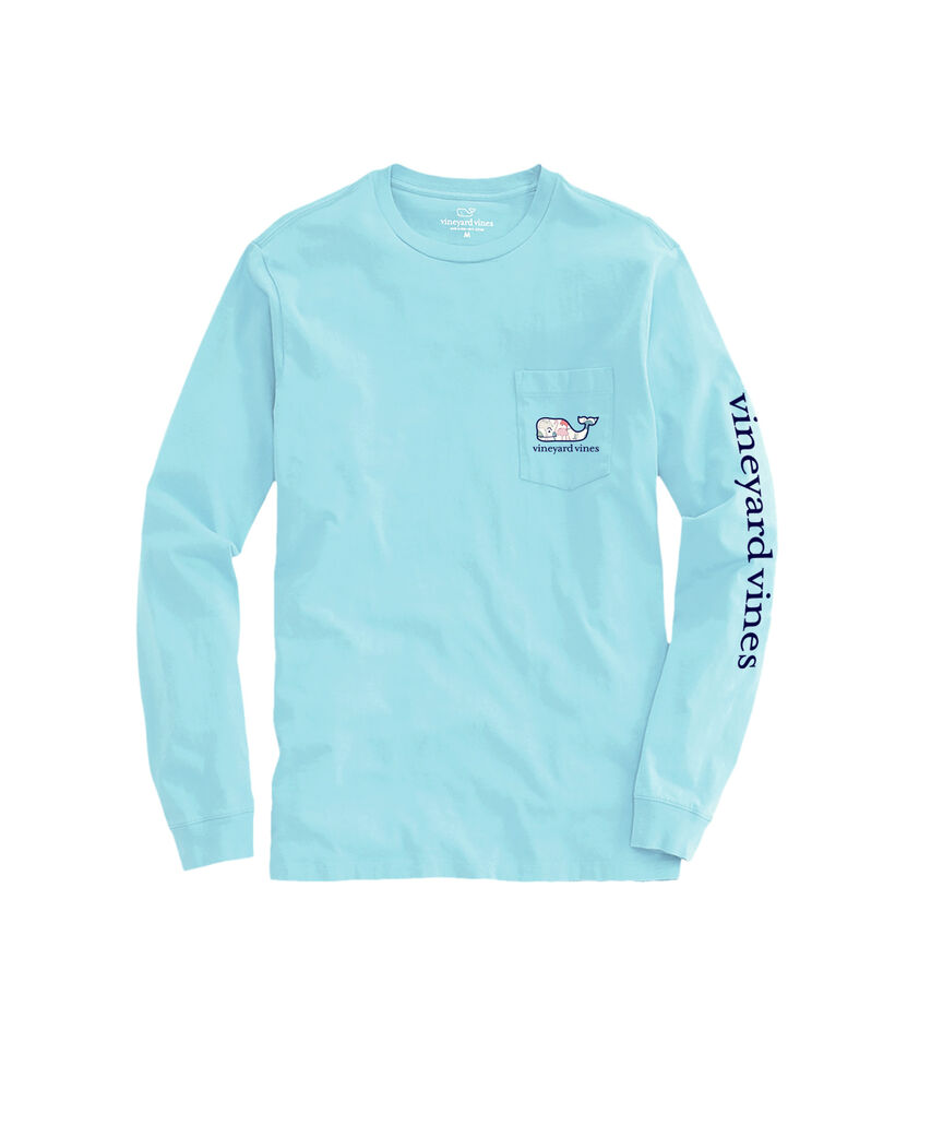 OUTLET Flamingo Mingle Whale Long-Sleeve Pocket Tee
