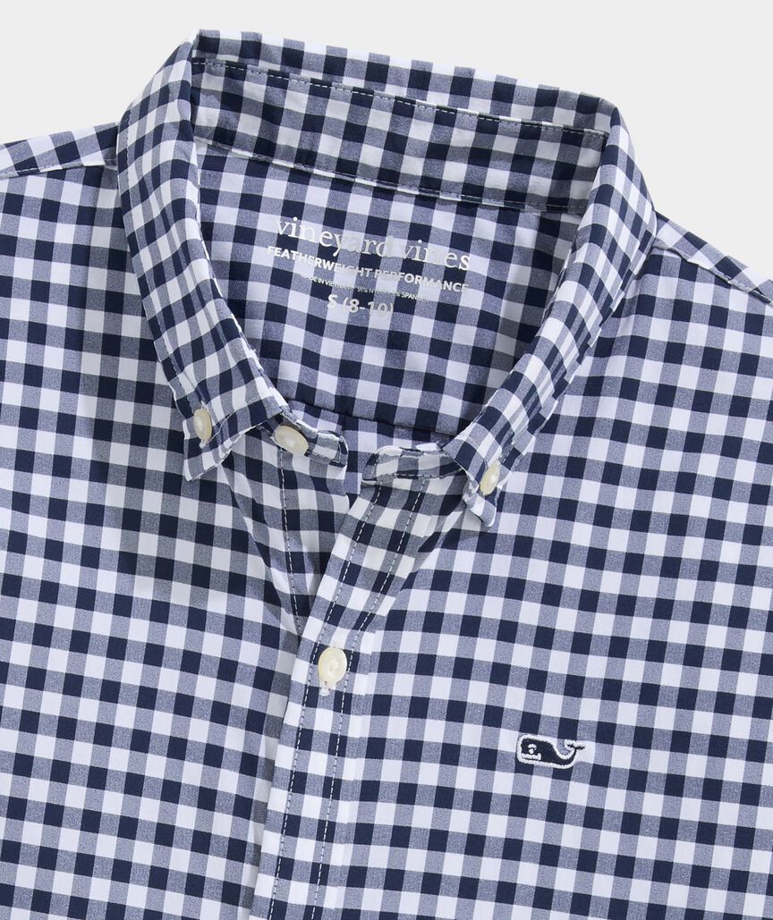 Boys' Performance Mainsail Gingham Featherweight Shirt