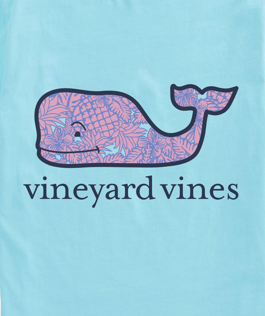 OUTLET Pineapple & Flower Whale Short-Sleeve Pocket Tee