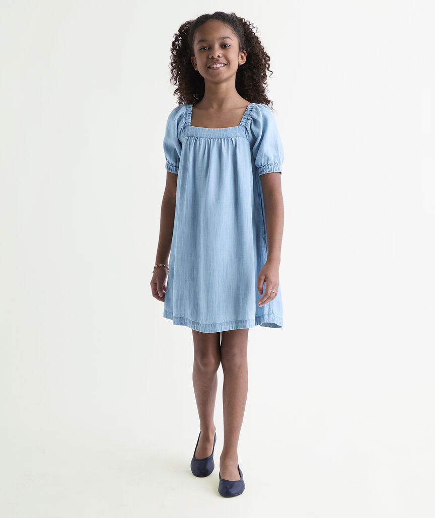 Girls' Serena Chambray Dress