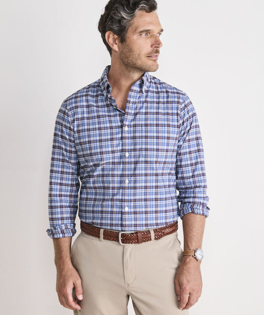 Performance Cotton Faraway Plaid Shirt