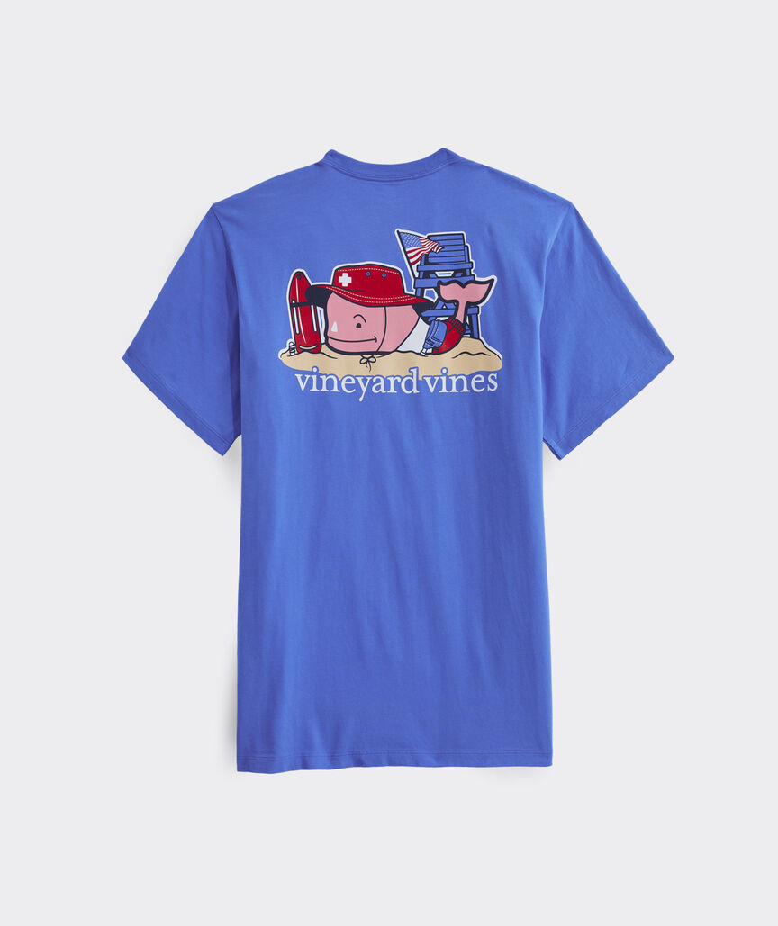 Lifeguard Whale Short-Sleeve Pocket Tee