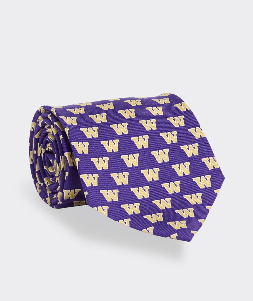 University of Washington Silk Tie