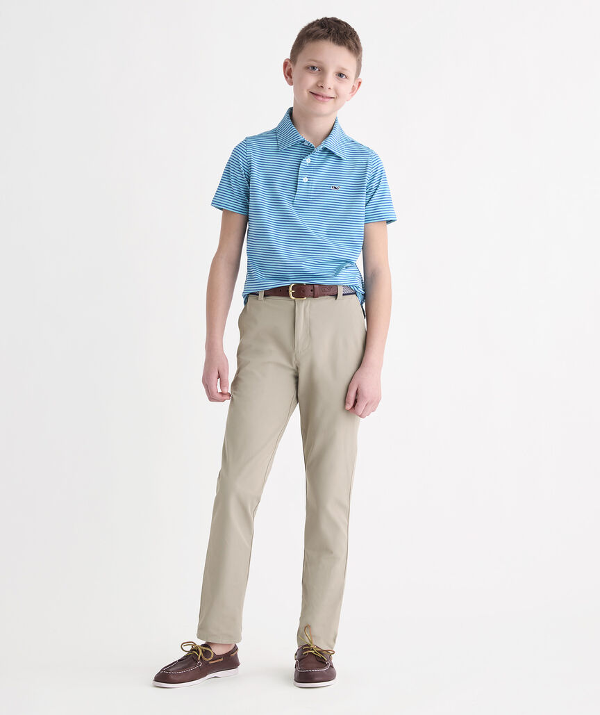 Boys' Performance Bradley Stripe Sankaty Polo