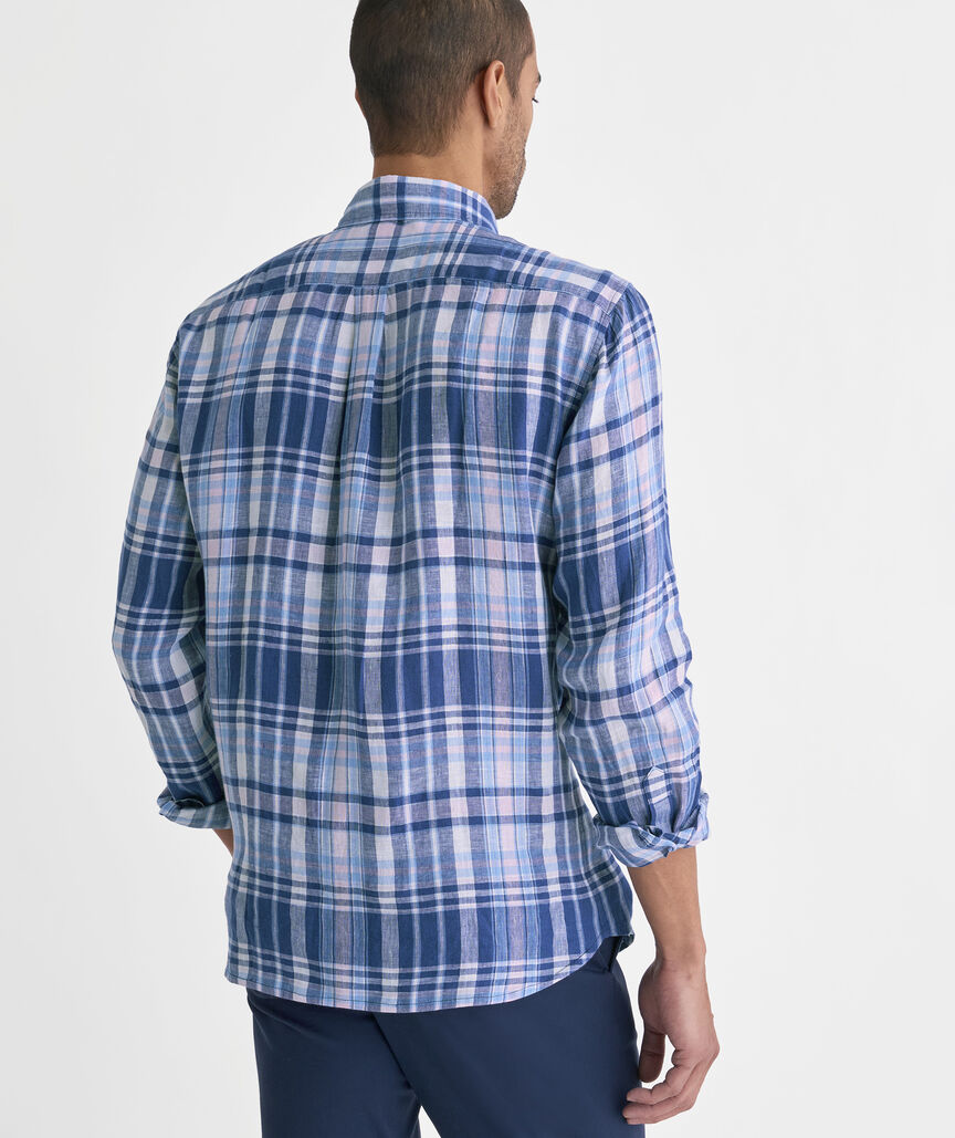 Pelican Point Plaid Linen Shirt