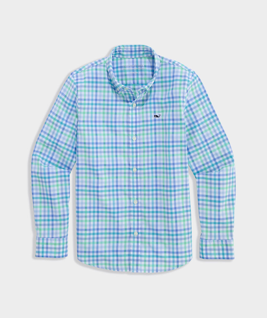 Boys' Performance Mangrove Tattersall Featherweight Shirt