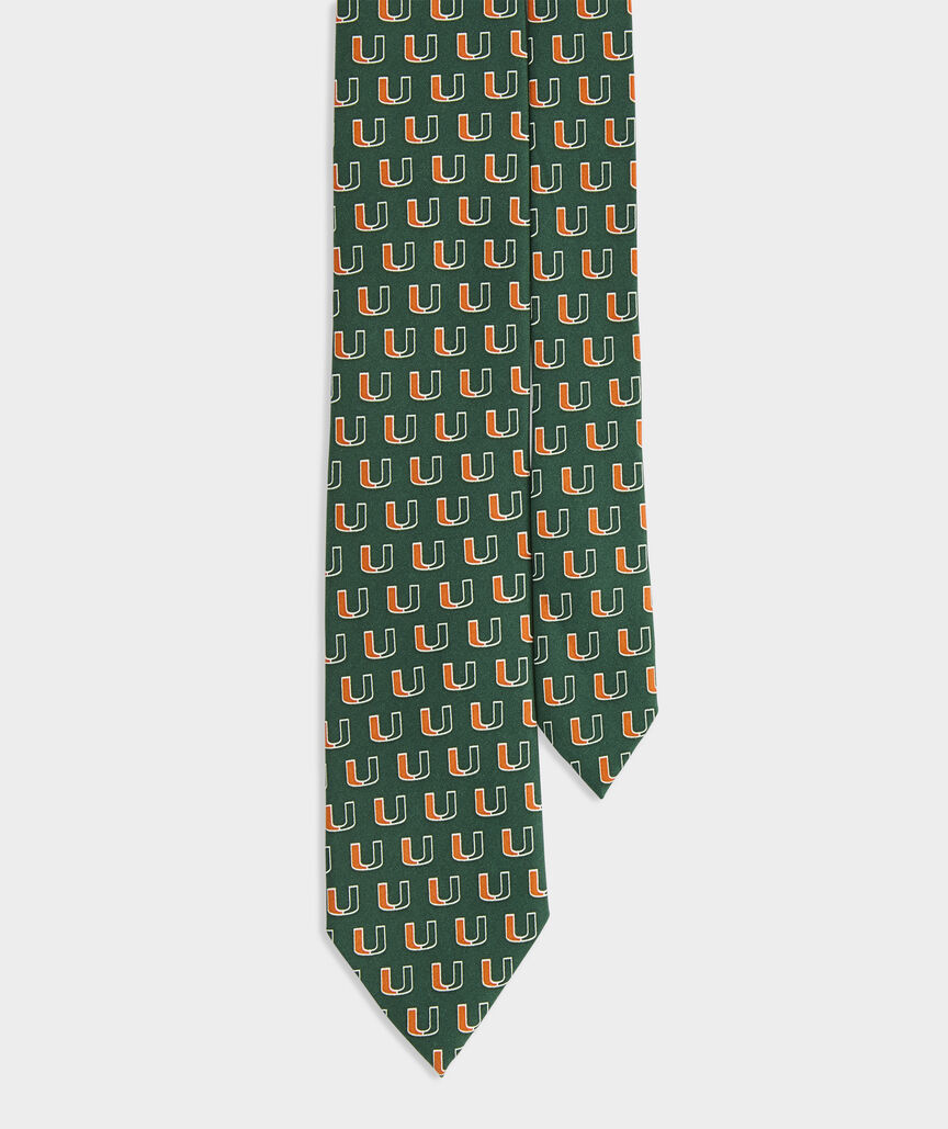 University of Miami Silk Tie
