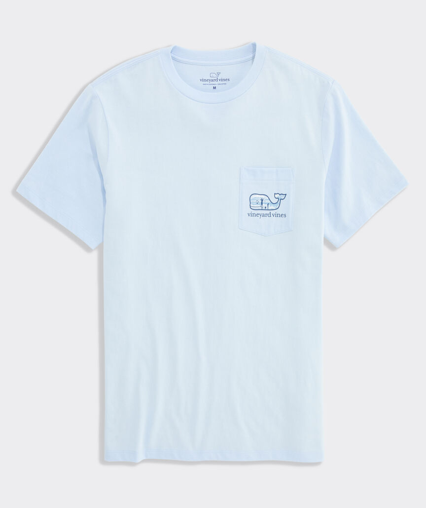 Father's Day Golf Whale Short-Sleeve Pocket Tee