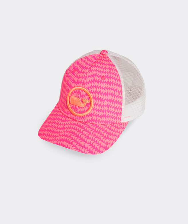 Wavy Tails Whale Dot Performance Trucker