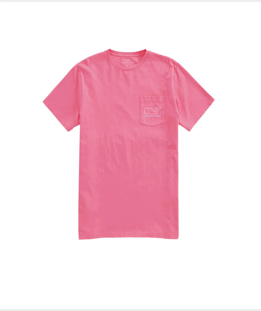 OUTLET Women's Two-Tone Vintage Whale Short-Sleeve Pocket Tee