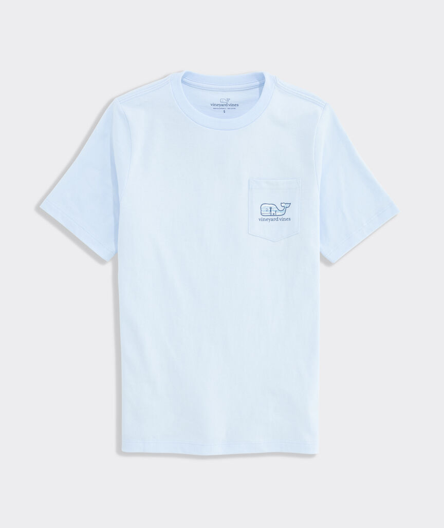 Boys' Fathers Day Golf Whale Short-Sleeve Pocket Tee