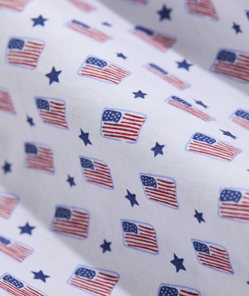 Cotton Flags & Stars Short-Sleeve Shirt