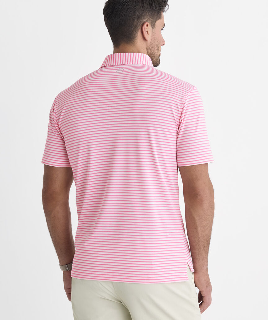 Performance Pique Striped Sankaty Polo