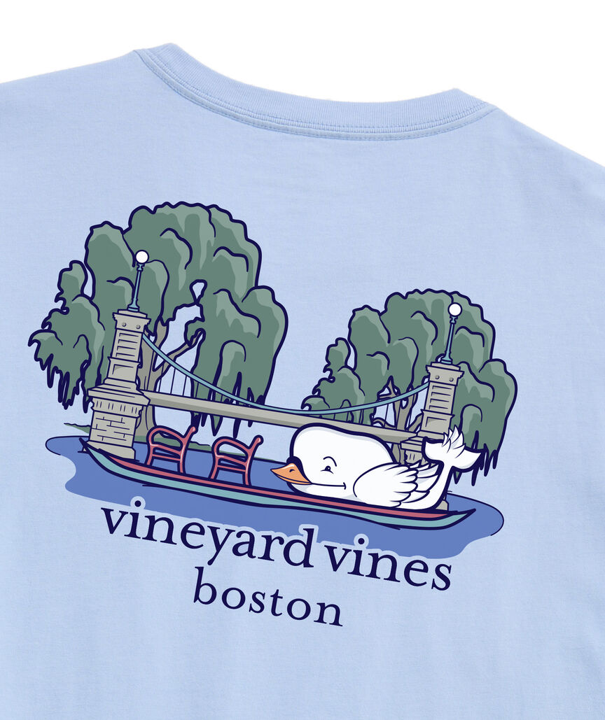OUTLET Boston Swan Boat Short-Sleeve Pocket Tee