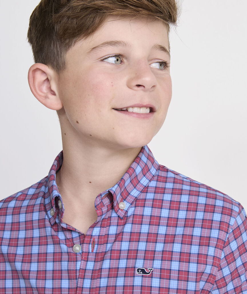 Boys' Performance Duval Check Featherweight Shirt